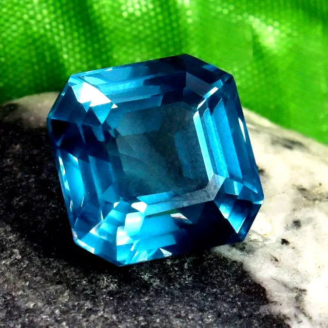 Natural 14.00 CT Rare Faceted Sky Blue Spinel VVS Unheated Loose Gemstone
