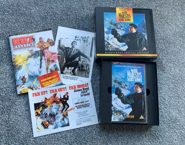 James Bond On Her Majesty's Secret Service OHMSS 25th Anniversary VHS box set