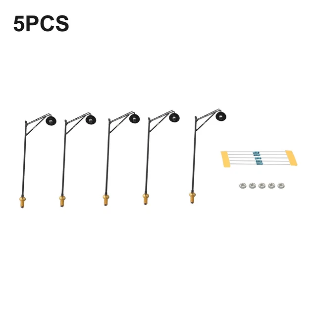 Gogogmee Lot De 10 Lampadaires LED Échelle 1/150 Pour Maquette Train - Éclairage Modélisme Ferroviaire Lampadaire Miniature Ferroviaire