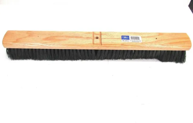Nos! Magnolia 24" Heavy Duty Floor Broom Medium Black Poly 3" Bristles #2024-A