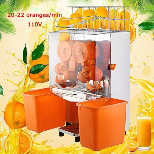 Commercial Orange Press Juicer Machine 110V Electric Citrus Lemon Juice Squeezer