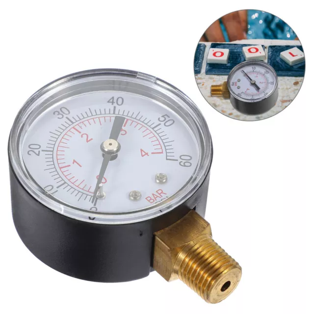 1 Set of Water Pressure Gauge Professional Water Pressure Test Gauge for