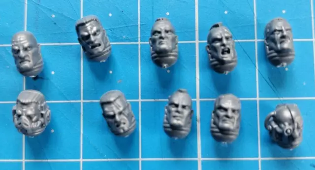 Assault Intercessors Bits Bare Heads x10 Primaris Space Marines 40k Bitz