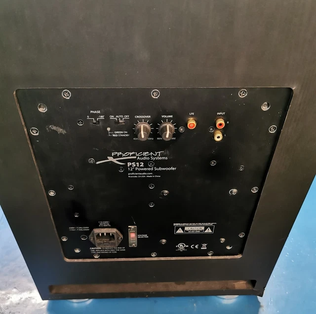 PROFICIENT 12 INCH Powered Subwoofer PS-12 , NO SPEAKER, Tested Fully ...