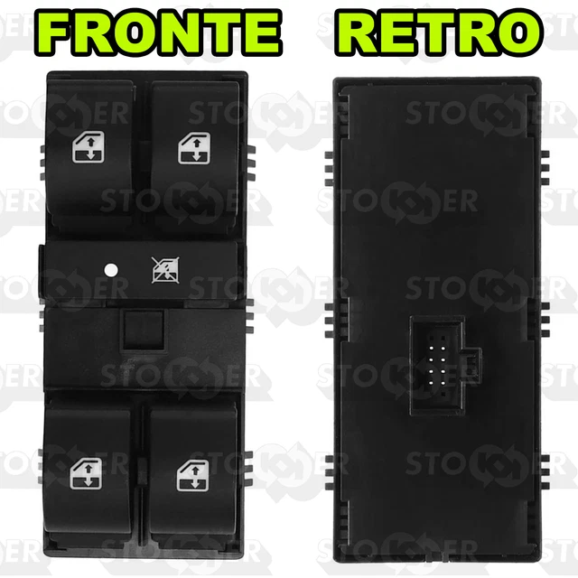 Manopola Alzacristallo Per Fiat Idea 350 - Ricambio Per Interruttore Finestrino - Foto 10