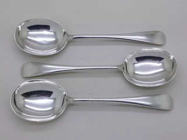 George V 1928 Set of 3 Sterling Silver Serving Spoons Hallmarked London