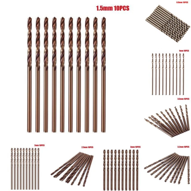 High Quality 10pcs HSS Drill Bit Set Ideal for Professionals and Hobbyists