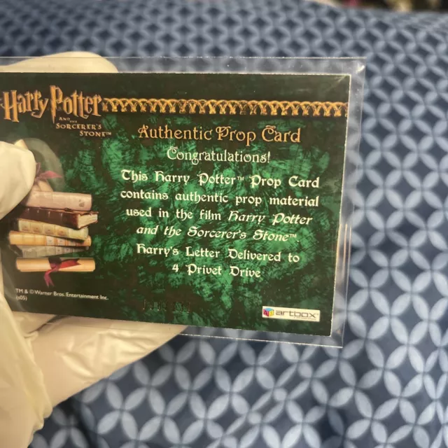 Harry Potter-Prop Card-Harry's Acceptance Letter To Hog warts VERY RARE!!! 3