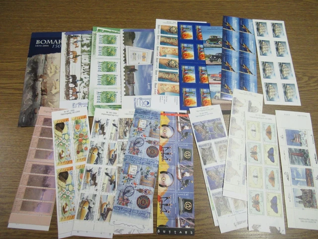 M325 MARKENHEFTCHEN BOOKLETS FINNLAND-ALAND 22 verschiedene MH 1992-2008 xx