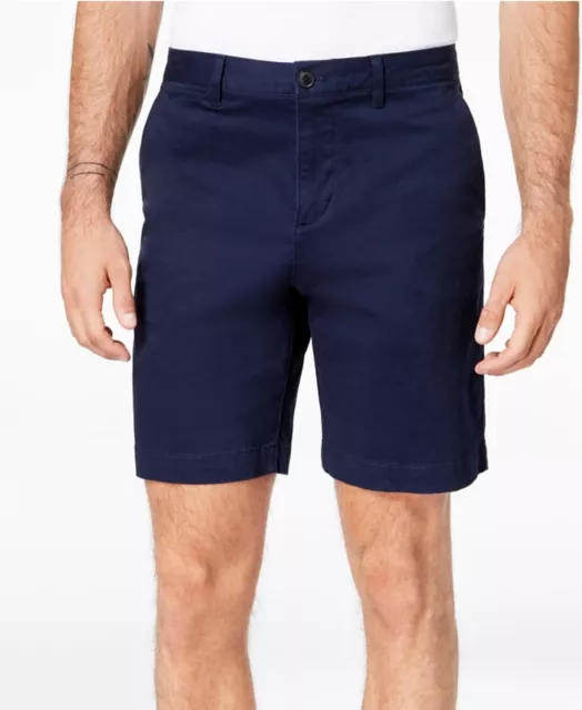 Lacoste Men's Regular Fit Cotton Gabardine Bermuda Shorts Navy Logo Size 30