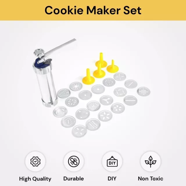 Biscuit Cookie Press Cookie Maker Machine Spritz Dough Biscuits Making Tool Kit 2