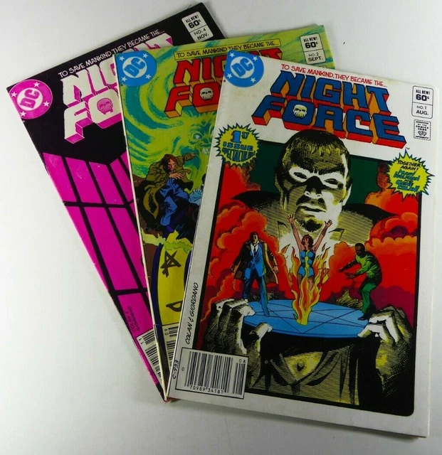 DC Comics NIGHT FORCE (1982) #1 2 4 Lot FN/VF to VF Ships FREE!
