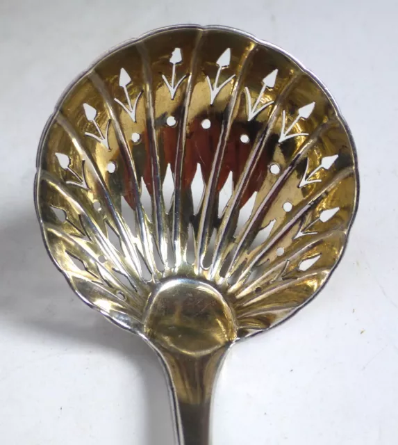 Rare Sterling Silver Onslow Pattern Sugar Sifter. Elizabeth Tookey, London 1771