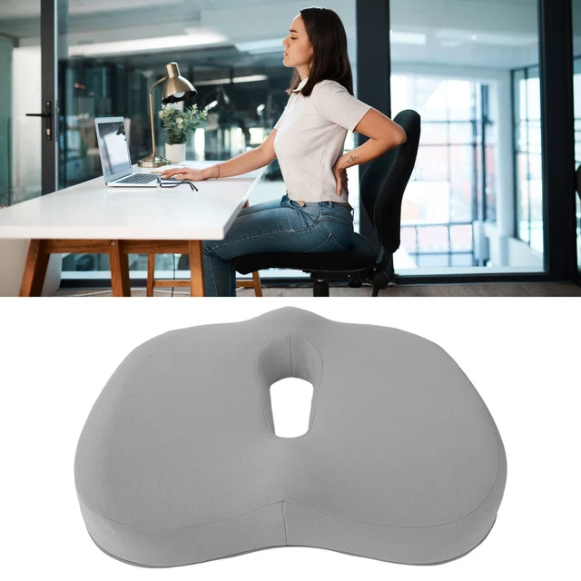 (Grey)Cushions Stable Support Memory Foam Cushion Front Rear End Recess Release