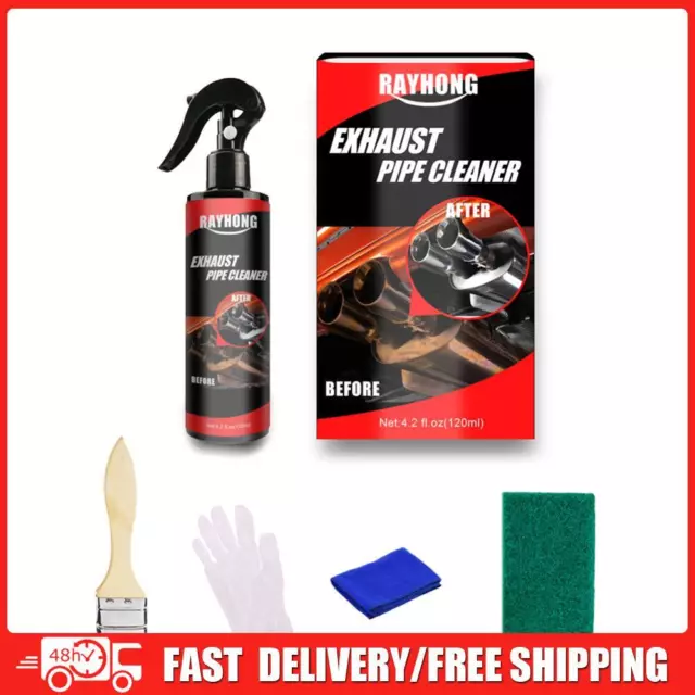 Metal Surface Rust Remover Motorcycle Car Exhaust Pipe Cleaner Kits (120ml)