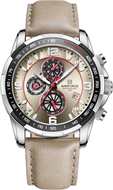 RORIOS Orologio Da Polso In Legno Naturale Per Uomo, Movimento Al Quarzo, Cinturino In Legno, Cronografo, Impermeabile 30m