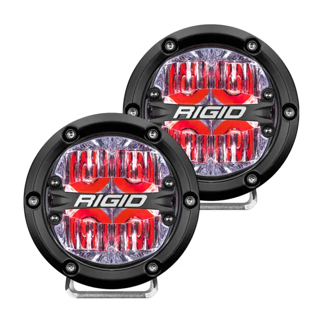 Rigid 360 Series Drive Lights 4in Red