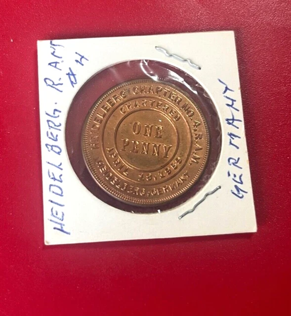 Tokens & Masonic Coins, Masonic, Freemasonry, Fraternal