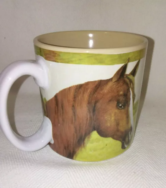 Ceramic Horse Coffee/Tea Mug Burton & Burton Horses 12 oz