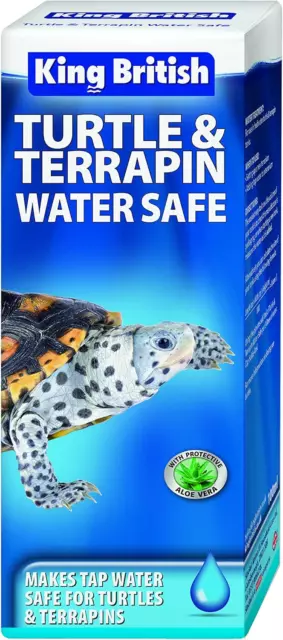 King British Turtle & Terrapin Water Safe 100ml Tap Dechlorinator for Turtles &