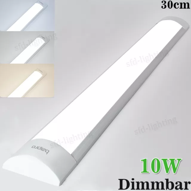 10W 30cm LED Röhren Feuchtraumleuchte Wannenleuchte Werkstatt Garage Deckenlampe