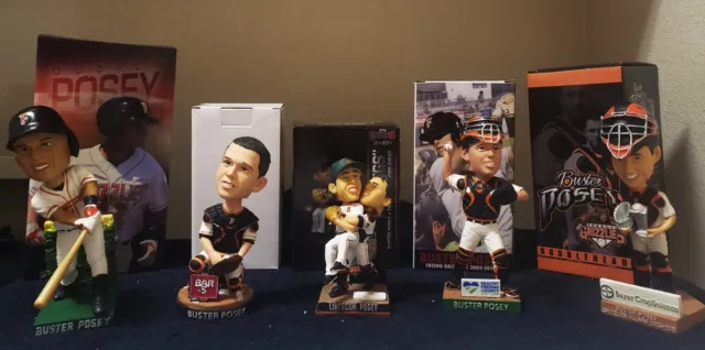 Buster Posey 5pc Bobblehead set