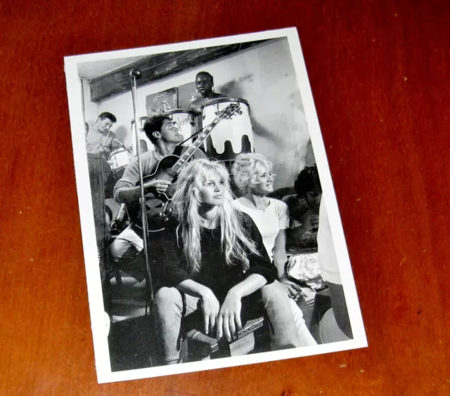 Vintage Hollywood 1958 Brigitte Bardot Photo 90s Postcard Saint-Tropez Magnum