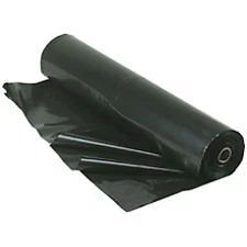 Film-Gard Plastic Polyethylene Sheeting 4 Mil, Black, 3' x 50'