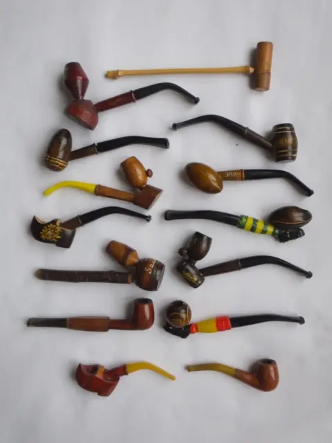 A hoard of very interesting miniature pipes including Rigby balls & a Football