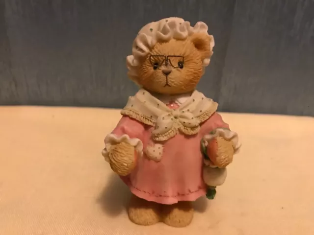 1997 Enesco Cherished Teddies grand-mère est le cadeau spécial de Dieu 127914 retraité neuf