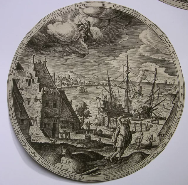 Hans Collaert I `Jona , Story Of Jonah´ Hans Bol, H. 70-73, Komplett, ~1570 2