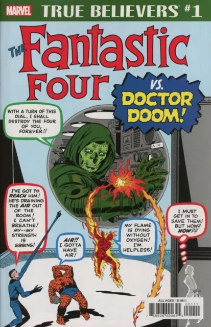 True Believers Fantastic Four Vs Doctor Doom #1 Reprints #5 Marvel Comics
