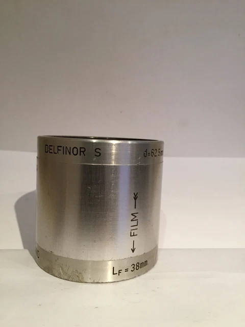 OLD DELFT DELFINOR S d = 62.5mm f= 65mm f / 1.9 Lf = 38mm made in