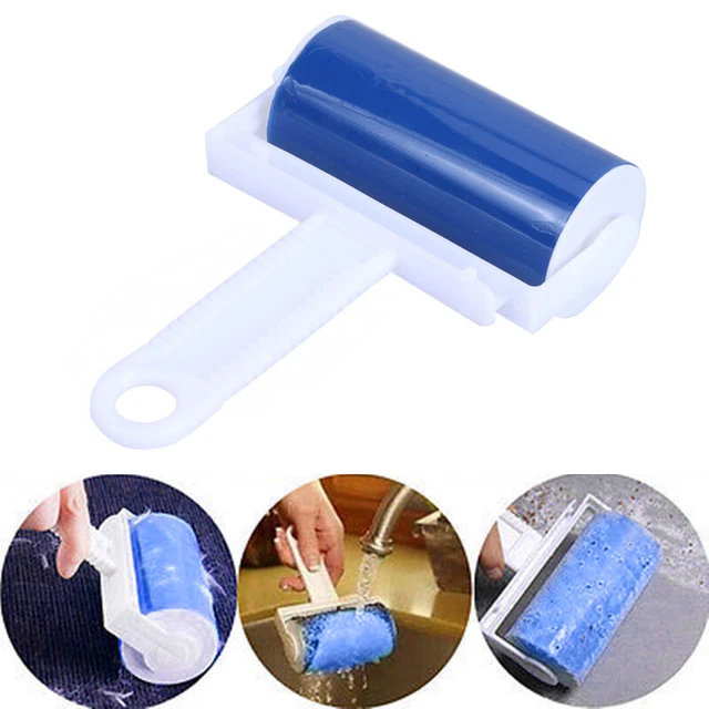 Reusable Sticky Lint Roller Washable Lint Pet Hair Brush Remover Sticky Roll
