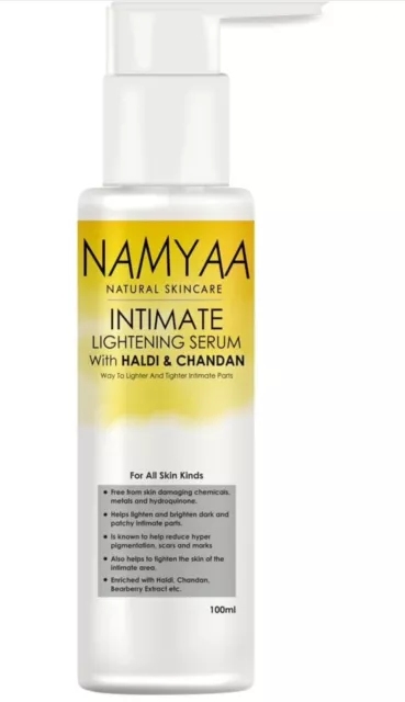 Namyaa Advanced Haldi Chandan Intimate Lightening Serum For Intimate Area-100ml
