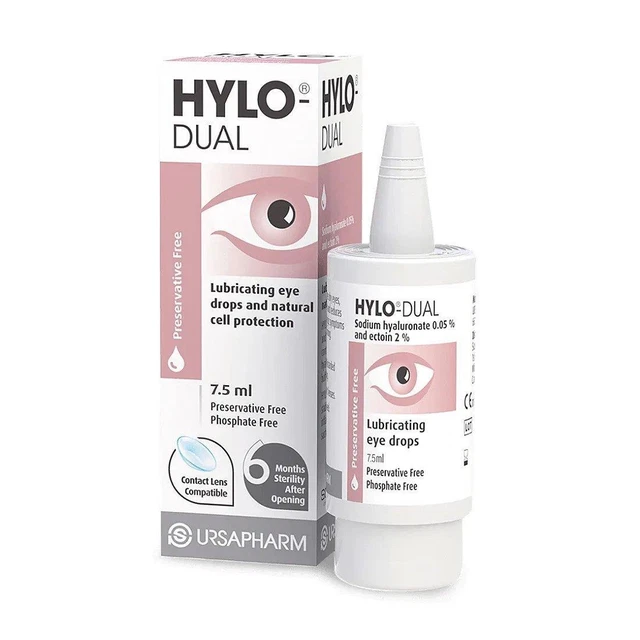 Hylo-Dual Alivio De Alergia Síntomas Gotas para Ojos - 10ml