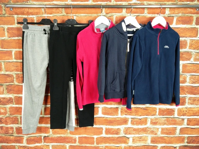 Girls Bundle Age 7-8 Years Next H&M Trespass Fleece Hoodie Jacket Leggings 128Cm