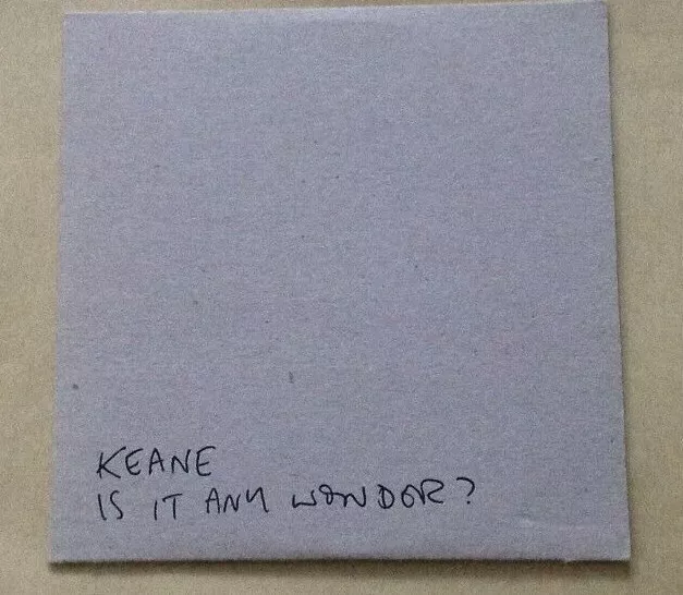 Keane - Is It Any Wonder? Promo CD