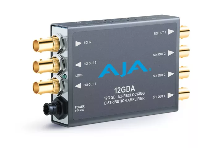 AJA 12GDA, 12G/6G/3G/HD/SD-SDI Distribution Amplifier