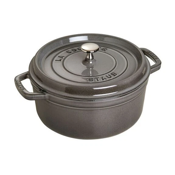 Staub La Cocotte Cocotte rotonda - 24 cm, Colore grigio grafite