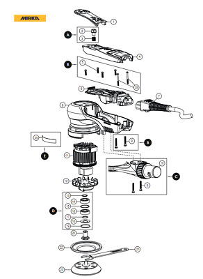 Mirka Mirka Rechange pour Industrie-staubsauger Mirka 1230 L Afc 