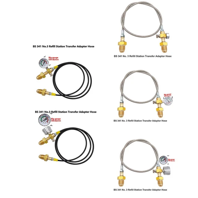 Effortlessly Refill Your Argon Cylinder with our Transfer Adapter Hose