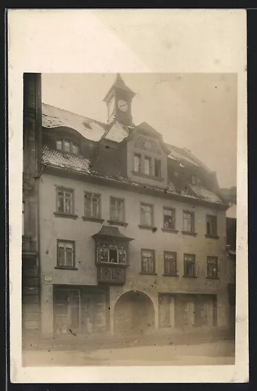 Foto-AK Zwickau, Haus in der Klosterstraße 1