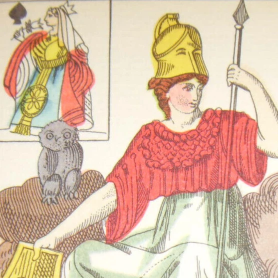 Ancien Jeu De 52 Cartes Mythologiques - Style Pochoir Tarot Dieux Divinités Oracle