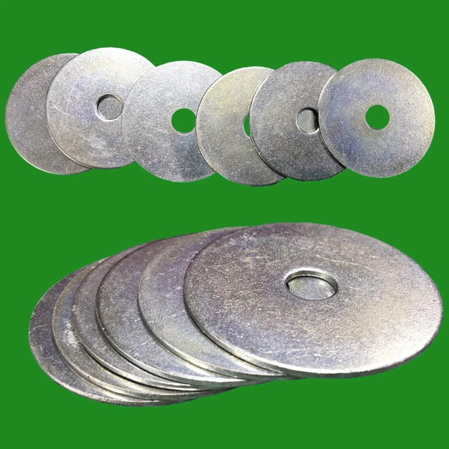 Rondelles Plates De Réparation ZP M6 X 40mm - Lot De 10 - Marque ForgeFix - Neuf - Fabriqué à Taiwan