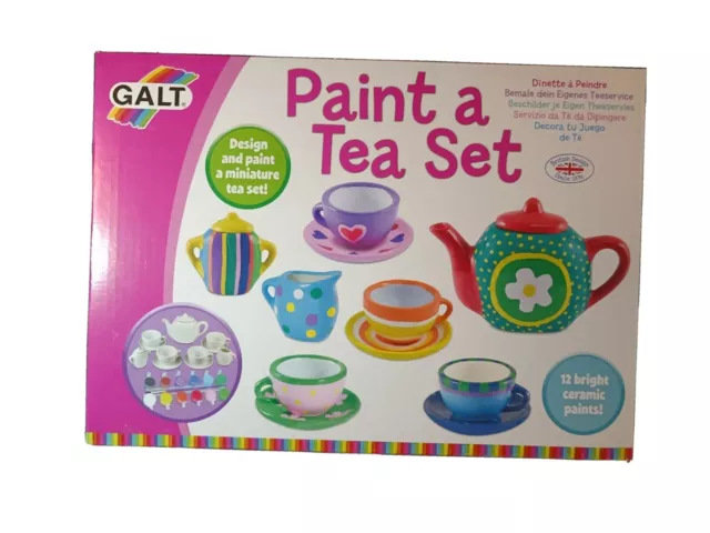 Galt PAINT A TEA SET Kit Kids Children Art Craft Toys & Activities 5 yrs Plus UK