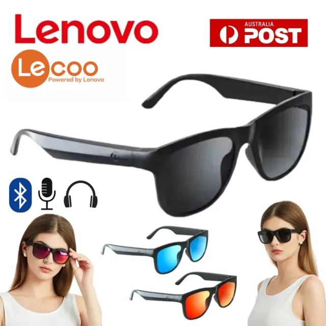 LENOVO Bluetooth C8 smart glasses, music headphones, wireless audio sunglasses