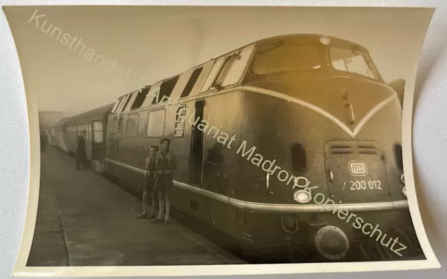 orig. Foto um 1955 Zug Eisenbahn Bahn DB Deutsche Bahn