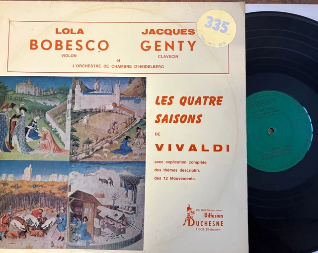 LP LOLA BOBESCO, Jacques Genty Faure: Sonata AD7108 ARLEQUIN