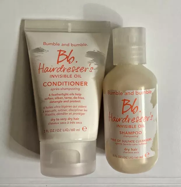 Bumble And Bumble Bb Hairdresser's Invisible Oil Shampoo & Conditioner 2 Oz Set